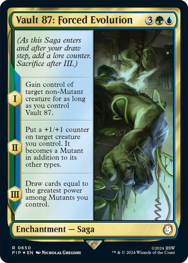 Vault 87 :Forced Evolution 650 (Universes Beyond: Fallout)  - Foil | Good Games Adelaide SA