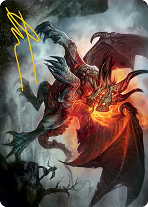 Piru the Volatile Art Card Gold Stamped Signature 58 (Art Series: Modern Horizons 2)  | Good Games Adelaide SA