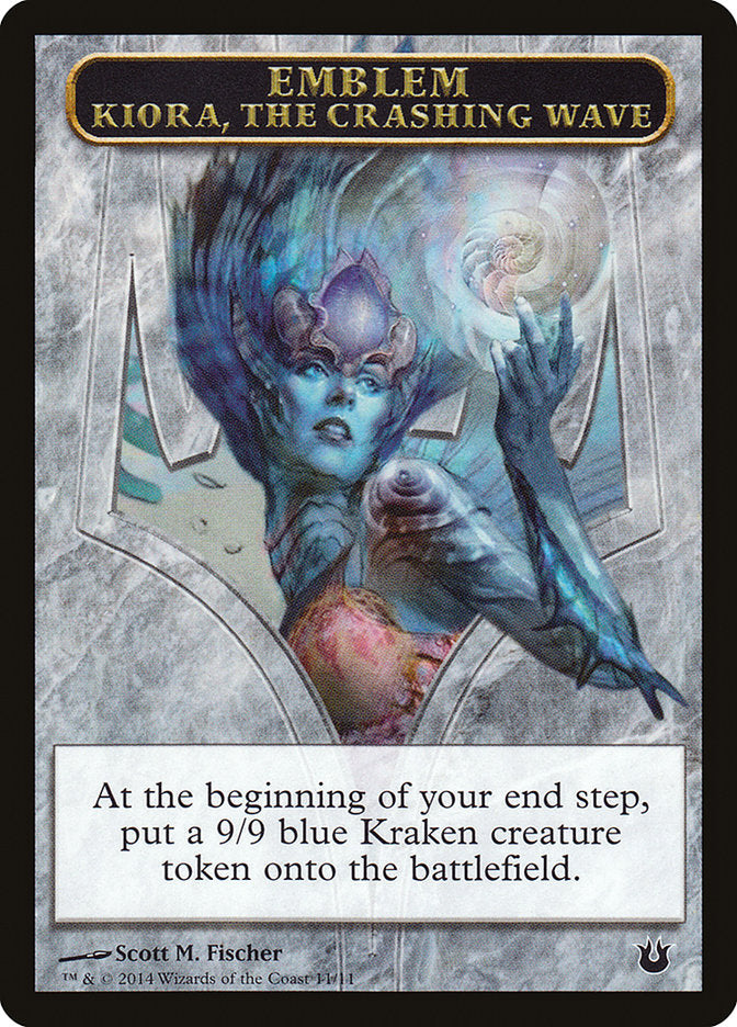 Emblem - Kiora, the Crashing Wave [Born of the Gods Tokens] | Good Games Adelaide SA