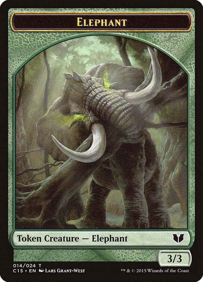 Elephant Saproling Double Sided Token 14 // 16 (Commander 2015)  | Good Games Adelaide SA