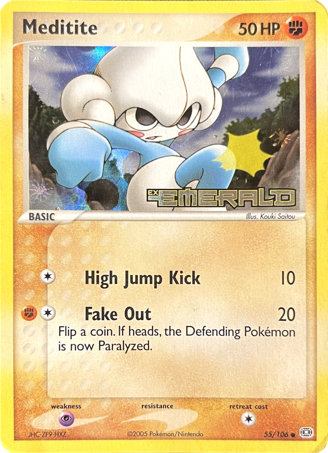 Meditite (55/106) (Stamped) [EX: Emerald] | Good Games Adelaide SA