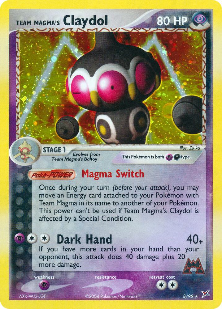Team Magma's Claydol 8/95 (Team Magma vs Team Aqua)  - Holofoil | Good Games Adelaide SA