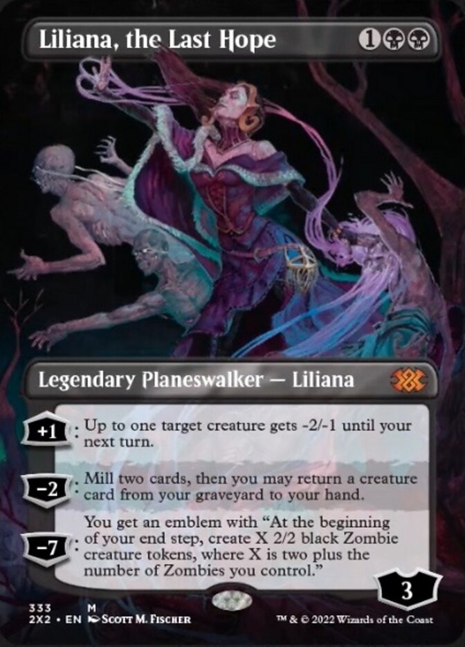 Liliana, the Last Hope (Borderless) [Double Masters 2022] | Good Games Adelaide SA