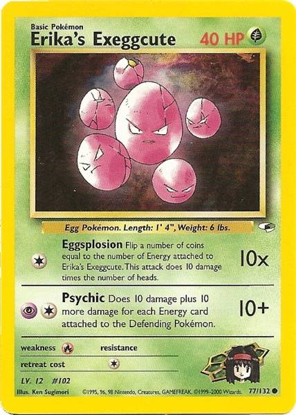 Erika's Exeggcute (77/132) [Gym Heroes Unlimited] | Good Games Adelaide SA