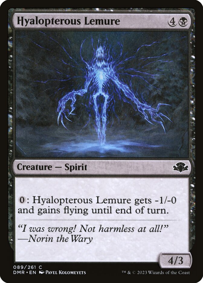 Hyalopterous Lemure 89 (Dominaria Remastered)  | Good Games Adelaide SA