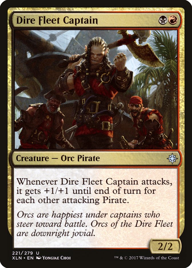 Dire Fleet Captain 221 (Ixalan)  - Foil | Good Games Adelaide SA