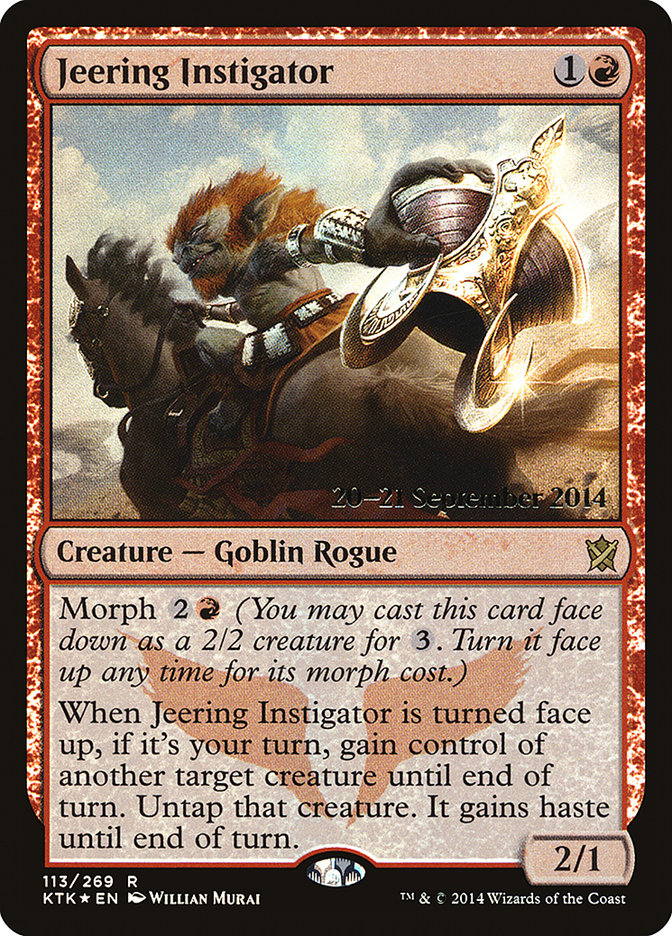 Jeering Instigator [Khans of Tarkir Promos] | Good Games Adelaide SA