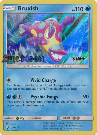 Bruxish (SM11) (Staff Prerelease Promo) [Sun & Moon: Black Star Promos] | Good Games Adelaide SA