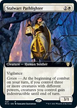 Stalwart Pathlighter Extended Art 47 (Commander: Innistrad: Midnight Hunt)  | Good Games Adelaide SA