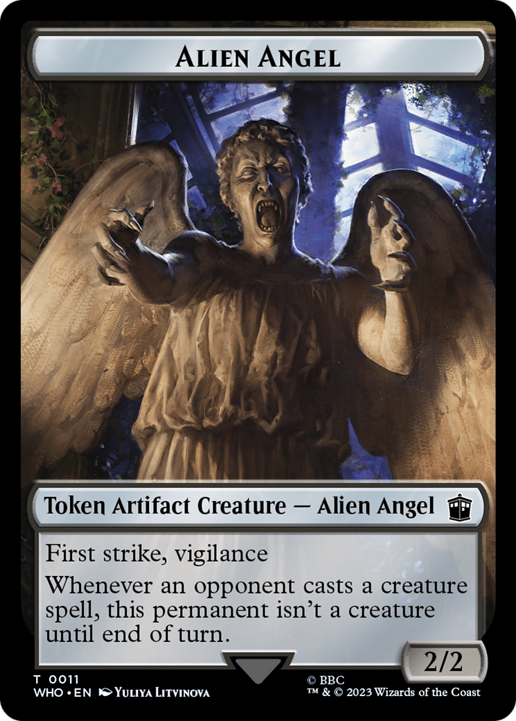 Alien Angel // Mark of the Rani Double-Sided Token [Doctor Who Tokens] | Good Games Adelaide SA