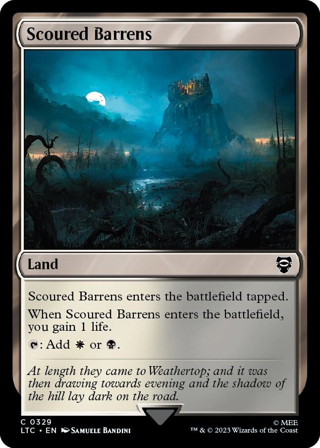 Scoured Barrens 329 (Commander: The Lord of the Rings: Tales of Middle-earth)  | Good Games Adelaide SA