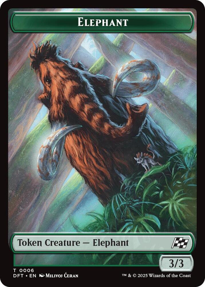 Elephant Zombie 0003 Double Sided Token 6 // 3 (Aetherdrift)  | Good Games Adelaide SA
