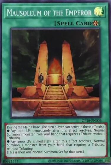 Mausoleum of the Emperor [OP16-EN006] Super Rare | Good Games Adelaide SA