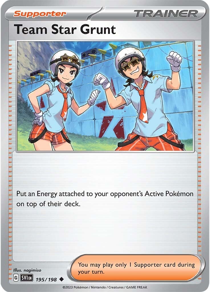 Team Star Grunt (195/198) [Scarlet & Violet: Base Set] | Good Games Adelaide SA