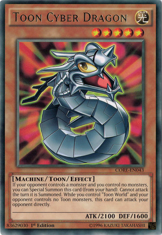 Toon Cyber Dragon [CORE-EN043] Rare | Good Games Adelaide SA