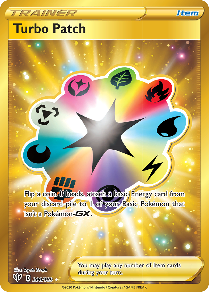 Turbo Patch (200/189) [Sword & Shield: Darkness Ablaze] | Good Games Adelaide SA