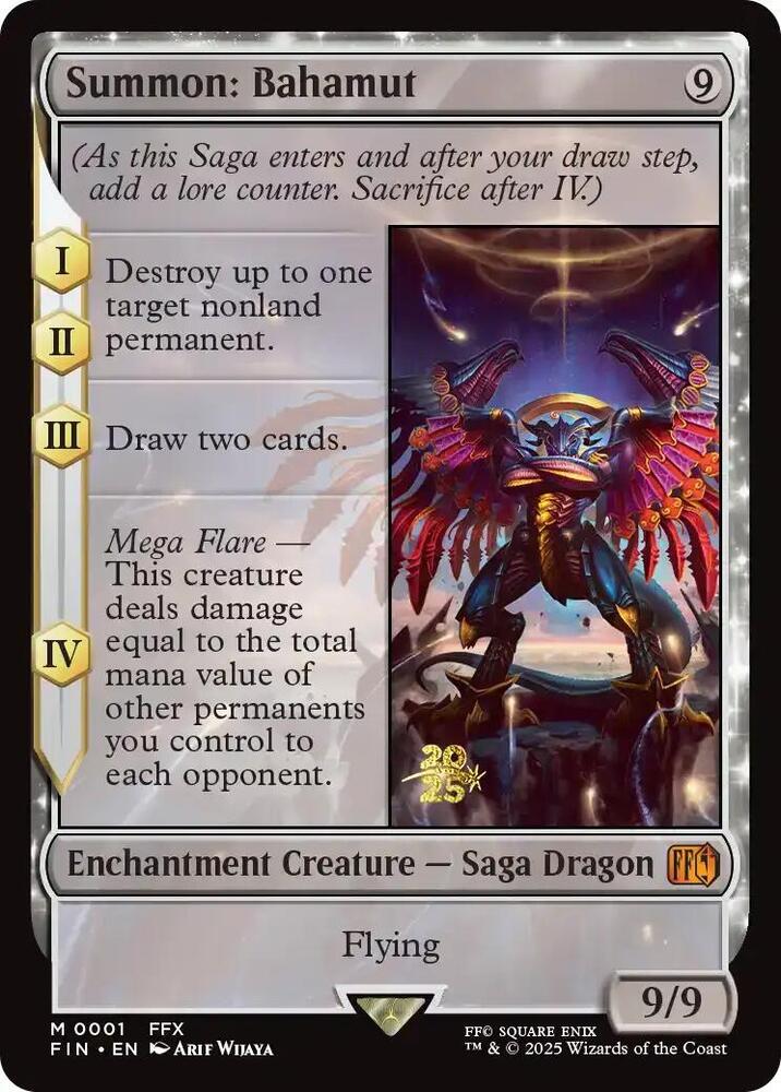 Summon Bahamut 1 (Prerelease Cards)  - Foil | Good Games Adelaide SA