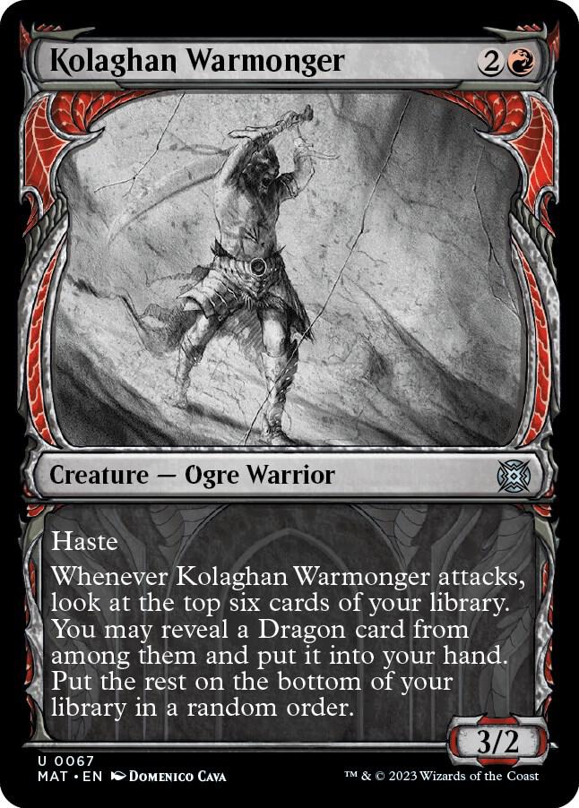 Kolaghan Warmonger 67 (March of the Machine: The Aftermath)  - Showcase Foil | Good Games Adelaide SA