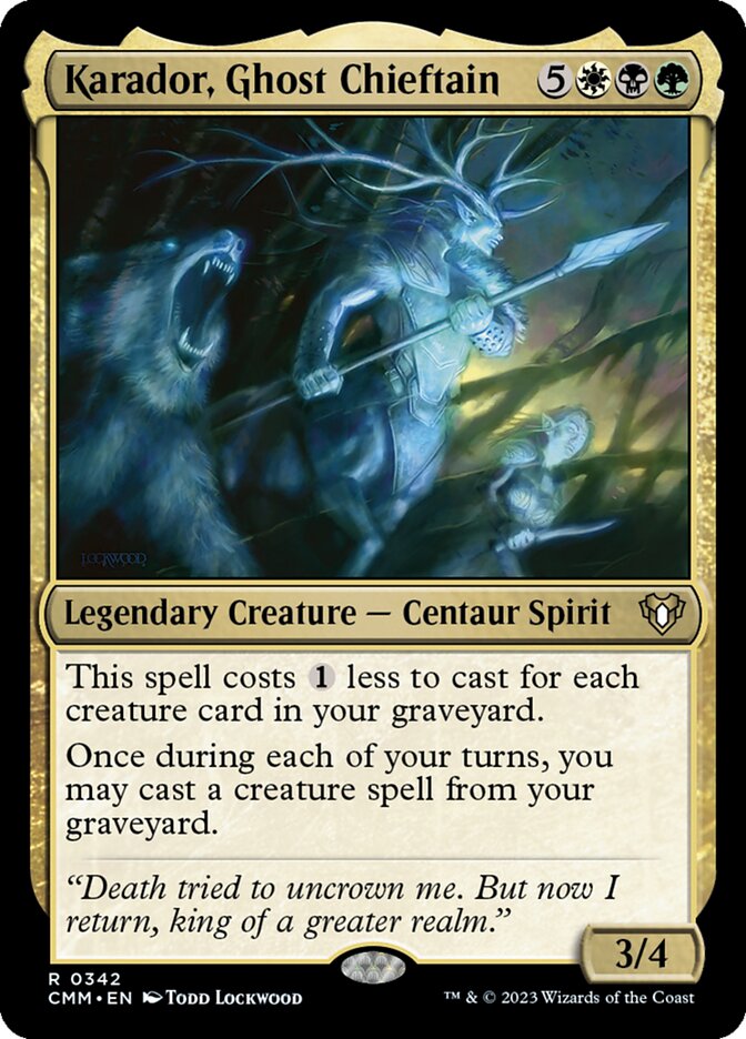 Karador, Ghost Chieftain 342 (Commander Masters)  | Good Games Adelaide SA