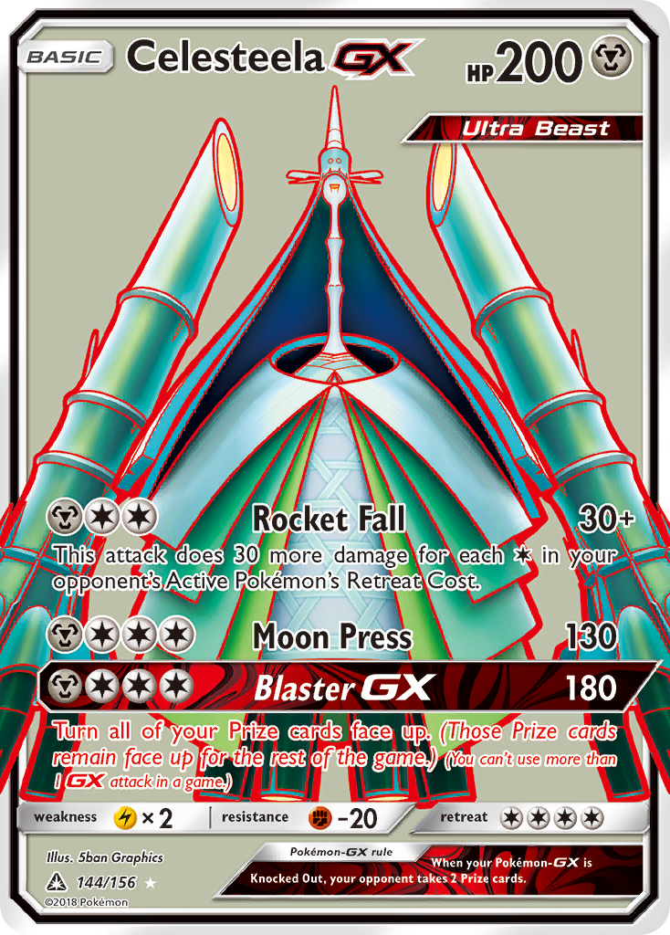 Celesteela GX (144/156) [Sun & Moon: Ultra Prism] | Good Games Adelaide SA