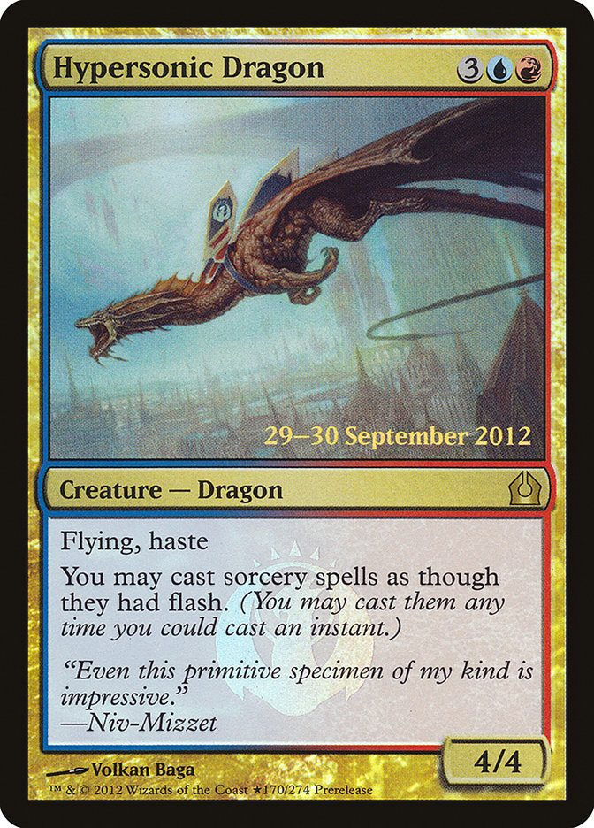Hypersonic Dragon [Return to Ravnica Promos] | Good Games Adelaide SA