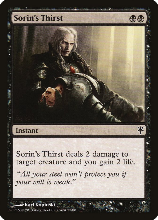 Sorin's Thirst [Duel Decks: Sorin vs. Tibalt] | Good Games Adelaide SA