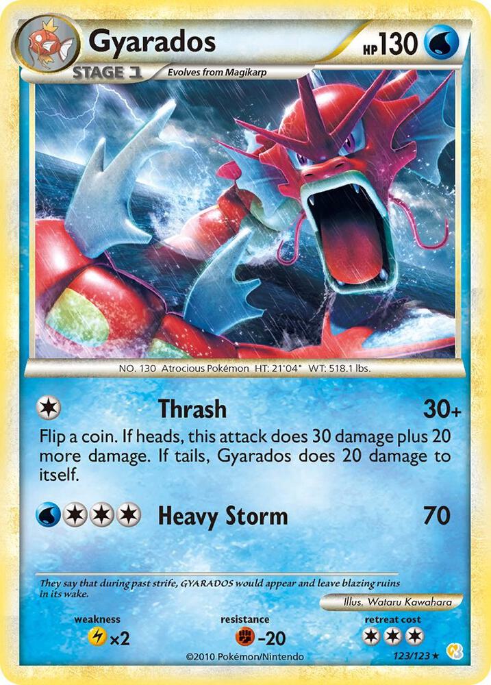 Gyarados Red 123/123 (HeartGold SoulSilver)  - Holofoil | Good Games Adelaide SA
