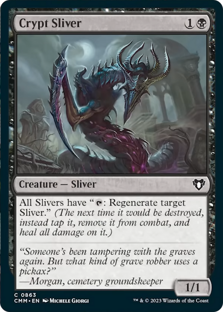Crypt Sliver [Commander Masters] | Good Games Adelaide SA