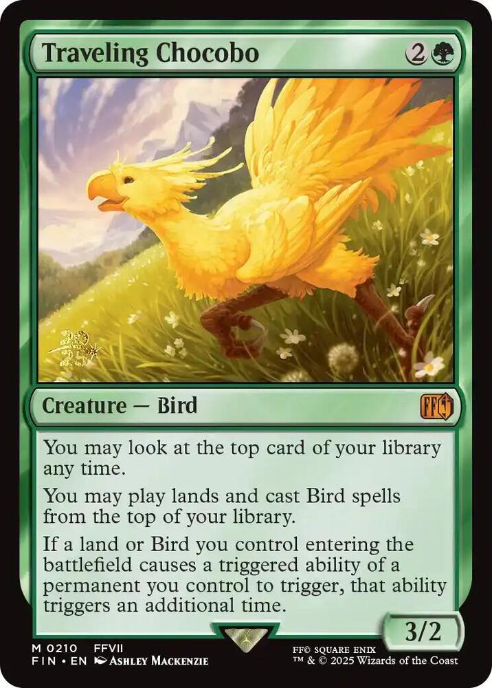 Traveling Chocobo 210 (Prerelease Cards)  - Foil | Good Games Adelaide SA