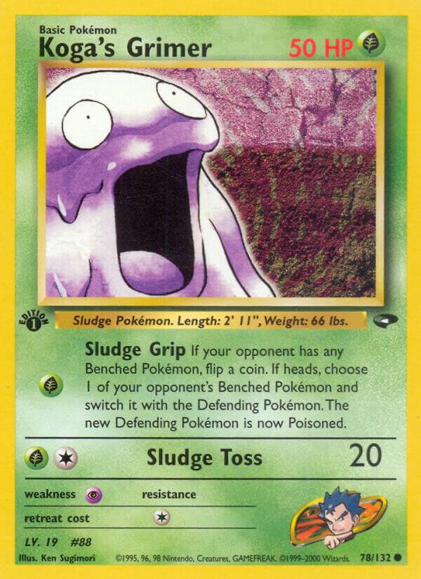 Koga's Grimer 078/132 (Gym Challenge)  - 1st Edition | Good Games Adelaide SA