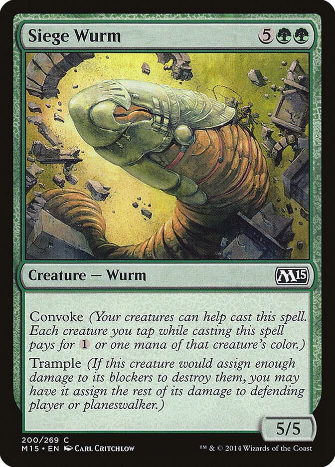 Siege Wurm 200 (Magic 2015 (M15))  - Foil | Good Games Adelaide SA