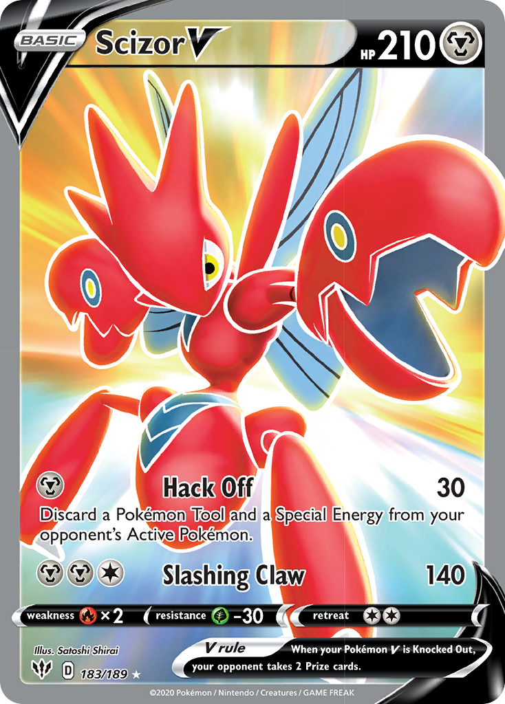 Scizor V (183/189) [Sword & Shield: Darkness Ablaze] | Good Games Adelaide SA