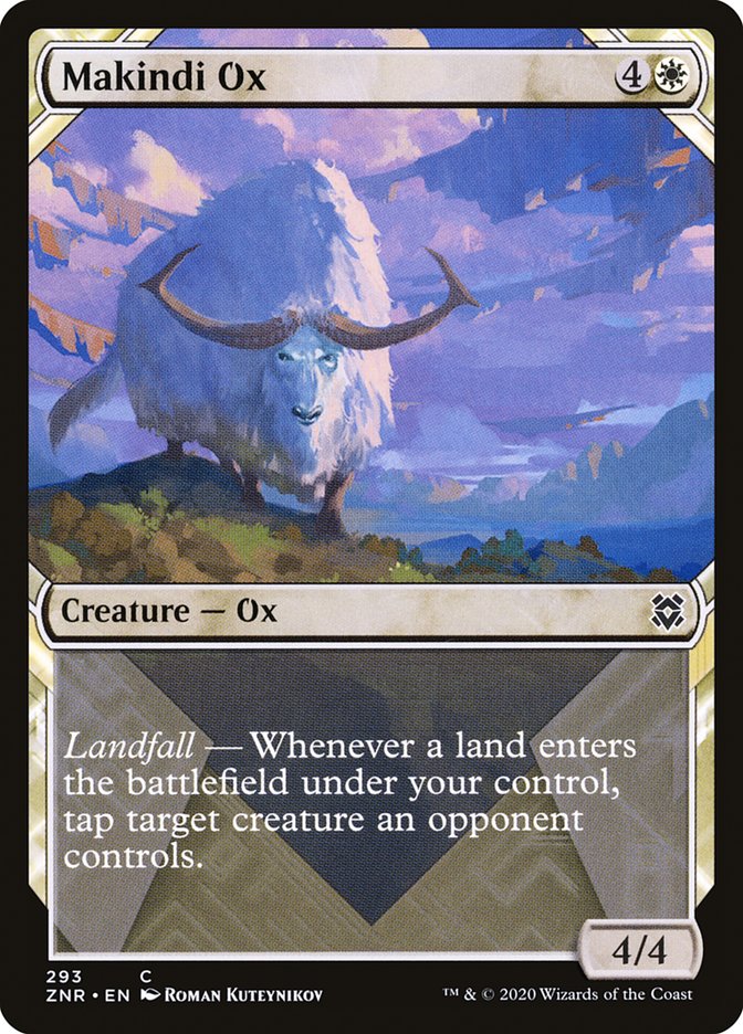 Makindi Ox (Showcase) [Zendikar Rising] | Good Games Adelaide SA