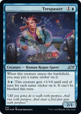 _______ _______ _______ Trespasser Galaxy Foil 347 (Unfinity)  - Foil | Good Games Adelaide SA