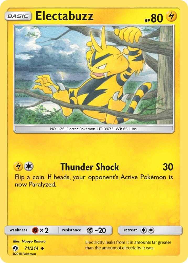 Electabuzz 71/214 (SM - Lost Thunder)  | Good Games Adelaide SA