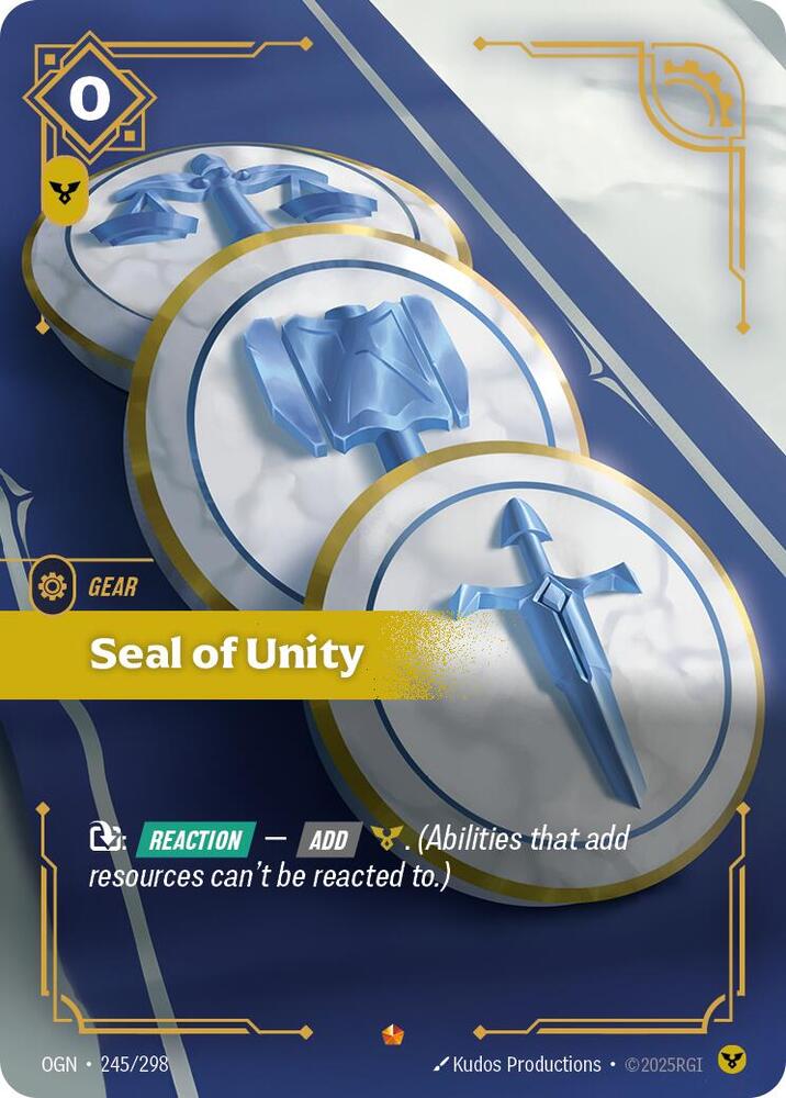 Seal of Unity 245/298 (Origins)  - Foil | Good Games Adelaide SA