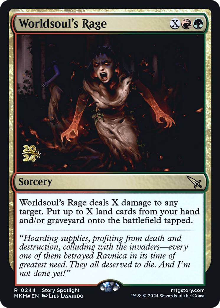 Worldsoul's Rage [Murders at Karlov Manor Prerelease Promos] | Good Games Adelaide SA