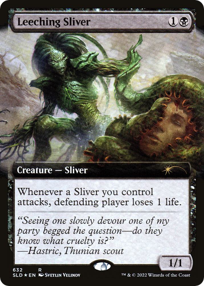 Leeching Sliver Extended Art 632 (Secret Lair Drop Series)  - Foil | Good Games Adelaide SA