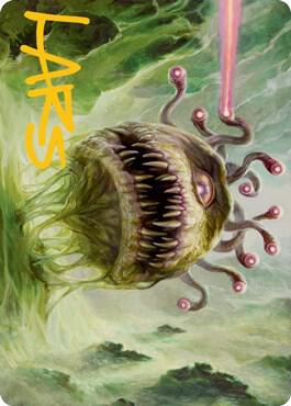 Beholder Art Card Gold Stamped Signature 1 (Art Series: Adventures in the Forgotten Realms)  | Good Games Adelaide SA