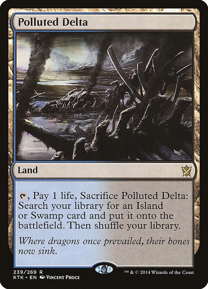Polluted Delta 239 (Khans of Tarkir)  - Foil | Good Games Adelaide SA