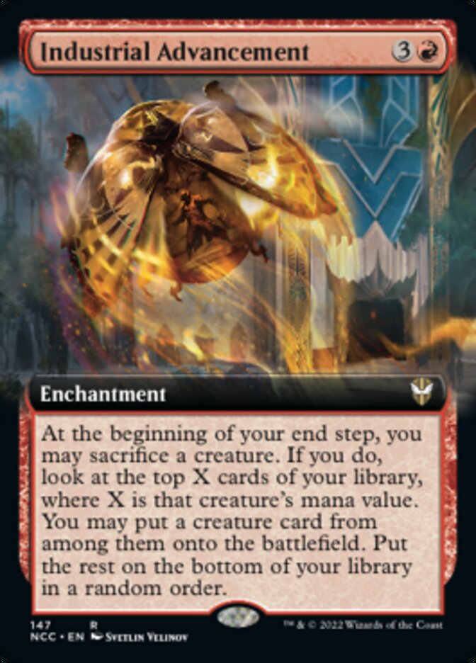 Industrial Advancement (Extended Art) [Streets of New Capenna Commander] | Good Games Adelaide SA