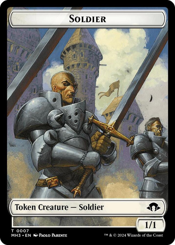 Soldier Token 7 (Modern Horizons 3)  | Good Games Adelaide SA