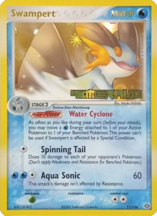 Swampert (11/106) (Stamped) [EX: Emerald] | Good Games Adelaide SA