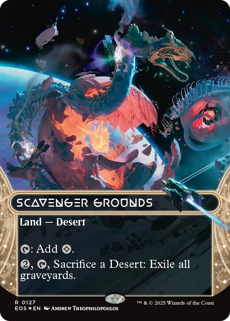 Scavenger Grounds (0127) (Borderless) (Galaxy Foil) [Edge of Eternities: Stellar Sights] | Good Games Adelaide SA