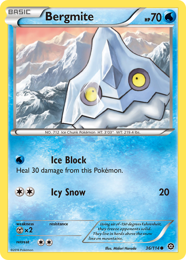 Bergmite (36/114) [XY: Steam Siege] | Good Games Adelaide SA