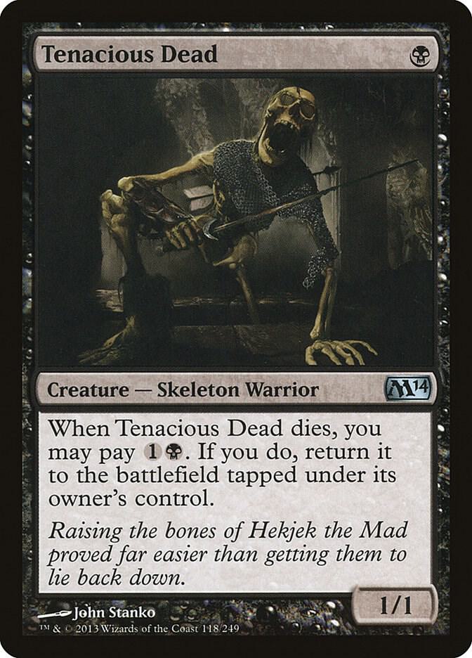 Tenacious Dead 118 (Magic 2014 (M14))  - Foil | Good Games Adelaide SA