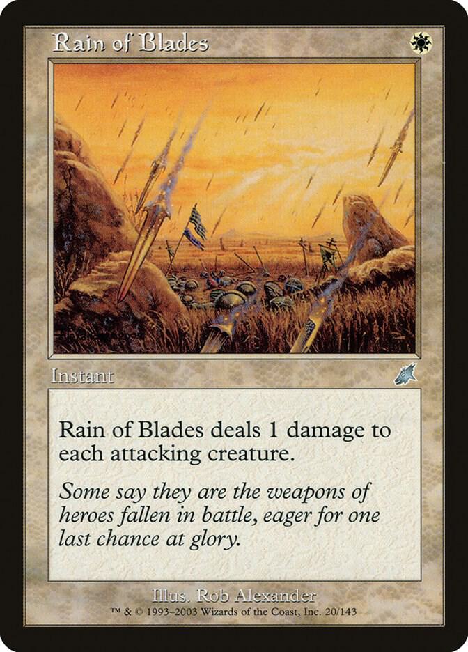 Rain of Blades 20 (Scourge)  - Foil | Good Games Adelaide SA