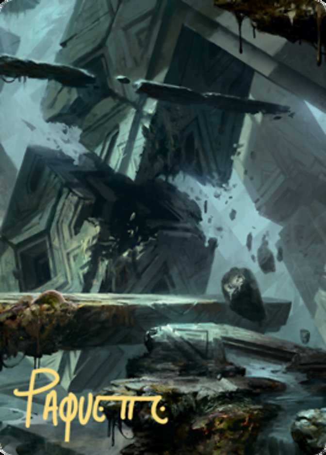Swamp 3 Art Card (Gold-Stamped Signature) [Zendikar Rising Art Series] | Good Games Adelaide SA