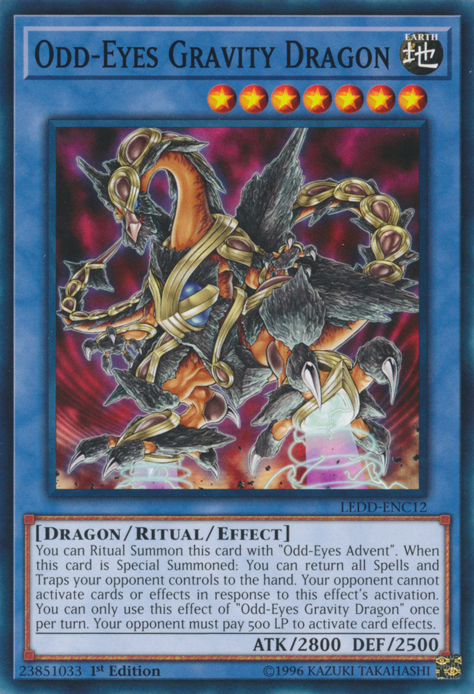 Odd-Eyes Gravity Dragon [LEDD-ENC12] Common | Good Games Adelaide SA