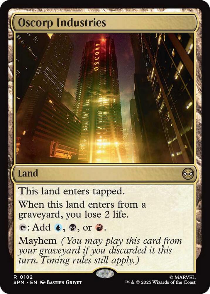 Oscorp Industries 182 (Marvel's Spider-Man)  - Foil | Good Games Adelaide SA